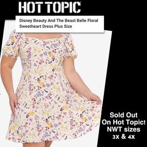 Hot Topic Disney Belle Sweetheart  Dress NWT 4X